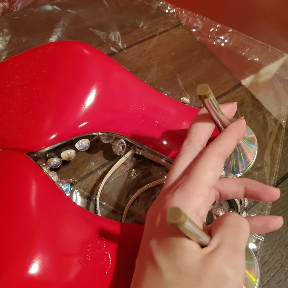 SOLD SOLD!! Christian Louboutin Faridaravie PVC heels - Picture 10 of 12